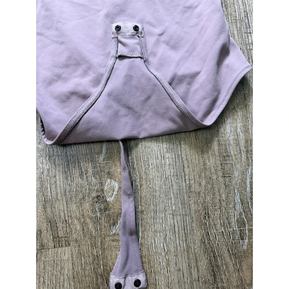 Intimately Free People Sleeveless High Neck Bodysuit Mauve Medium OB475470